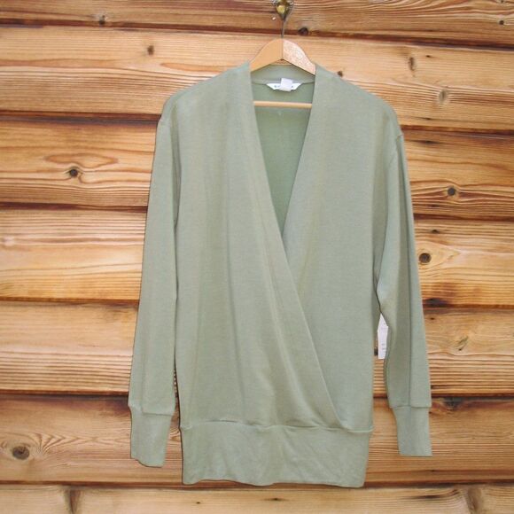 NWT Athleta Purana Plush V Neck Wrap Sweatshirt Top - Picture 3 of 10